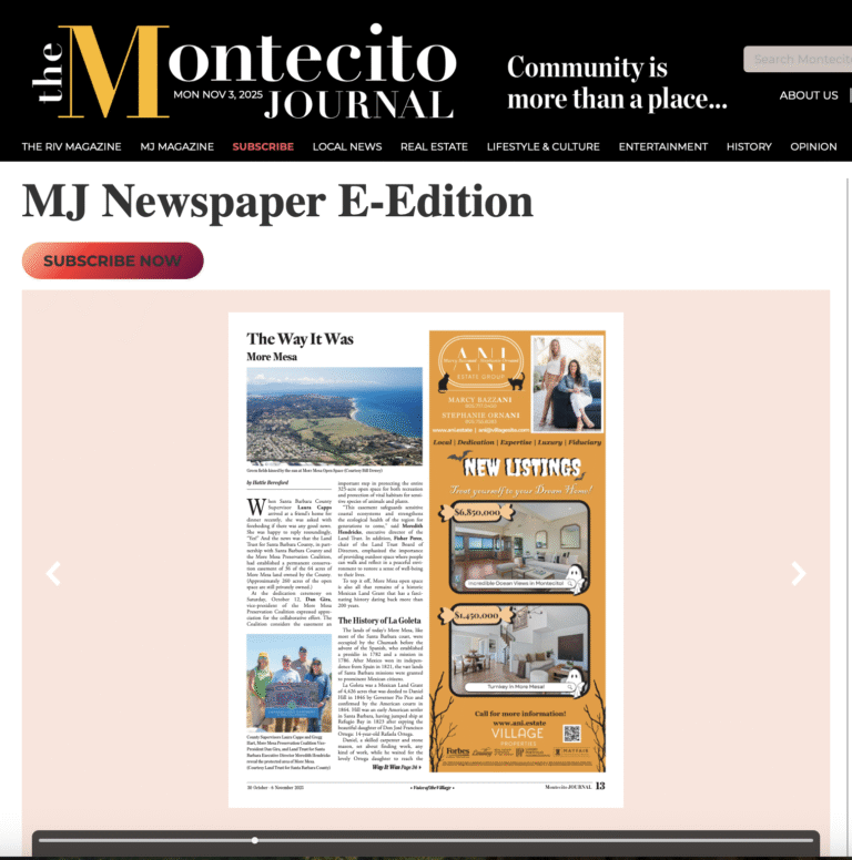 More Mesa feature in Montecito Journal