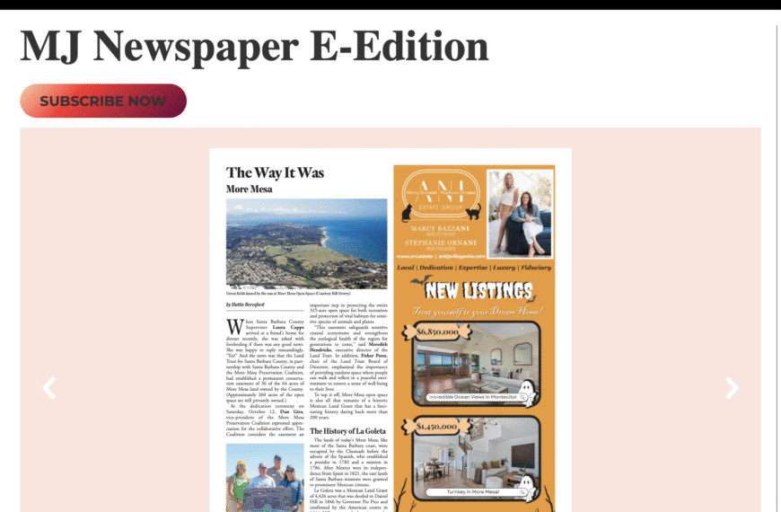 More Mesa feature in Montecito Journal